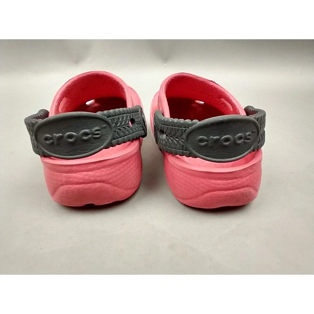 Crocs Kids Classic Clogs Varsity‎ Red Black (Toddler) c6